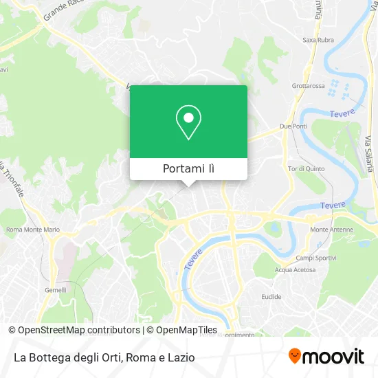 Mappa La Bottega degli Orti