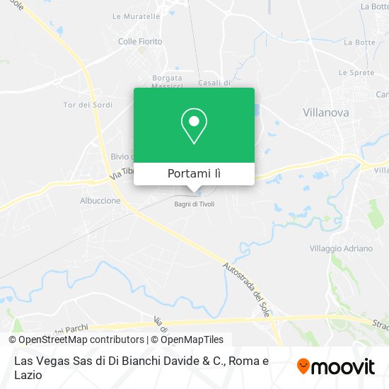 Mappa Las Vegas Sas di Di Bianchi Davide & C.