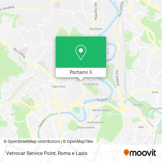 Mappa Vetrocar Service Point