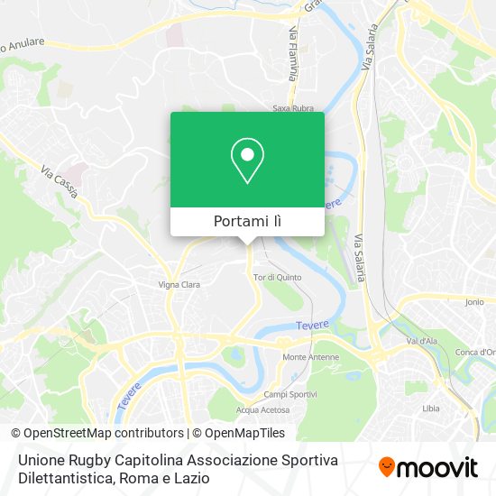 Mappa Unione Rugby Capitolina Associazione Sportiva Dilettantistica