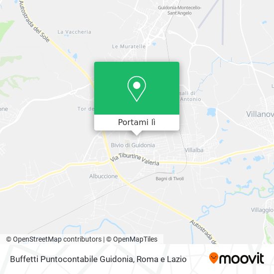 Mappa Buffetti Puntocontabile Guidonia