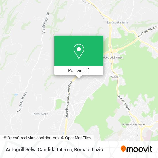 Mappa Autogrill Selva Candida Interna