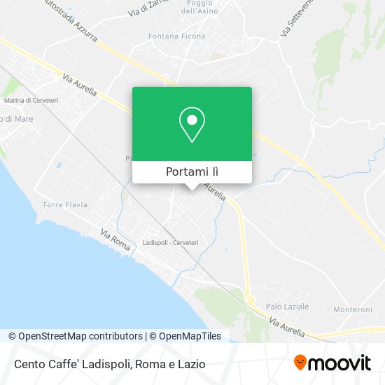 Mappa Cento Caffe' Ladispoli