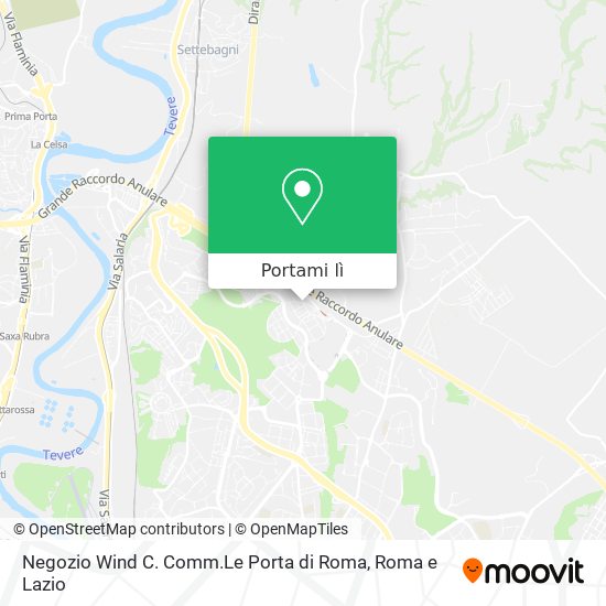 Mappa Negozio Wind C. Comm.Le Porta di Roma