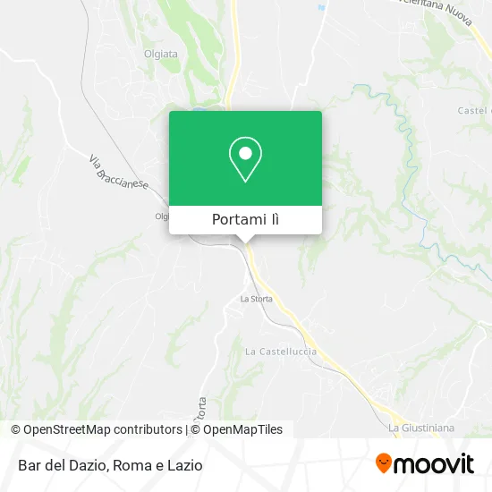 Mappa Bar del Dazio