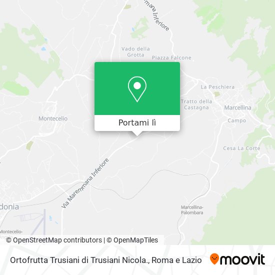 Mappa Ortofrutta Trusiani di Trusiani Nicola.