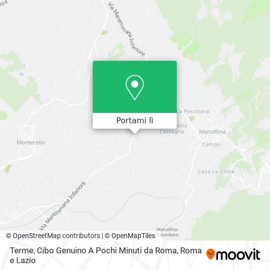 Mappa Terme, Cibo Genuino A Pochi Minuti da Roma