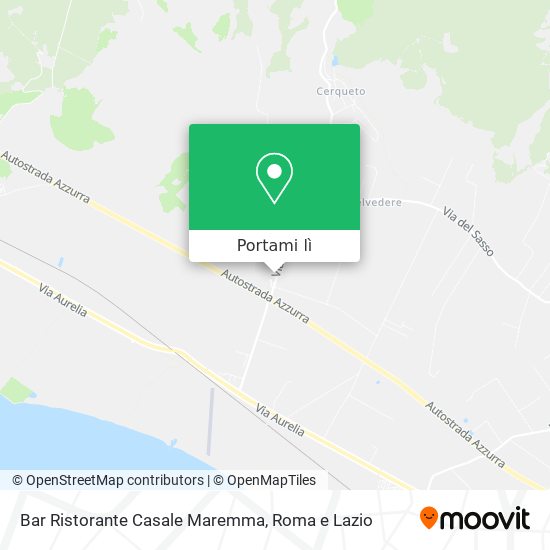 Mappa Bar Ristorante Casale Maremma