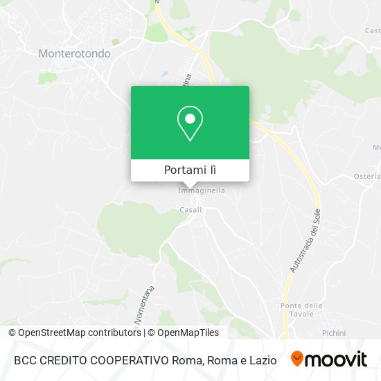 Mappa BCC CREDITO COOPERATIVO Roma