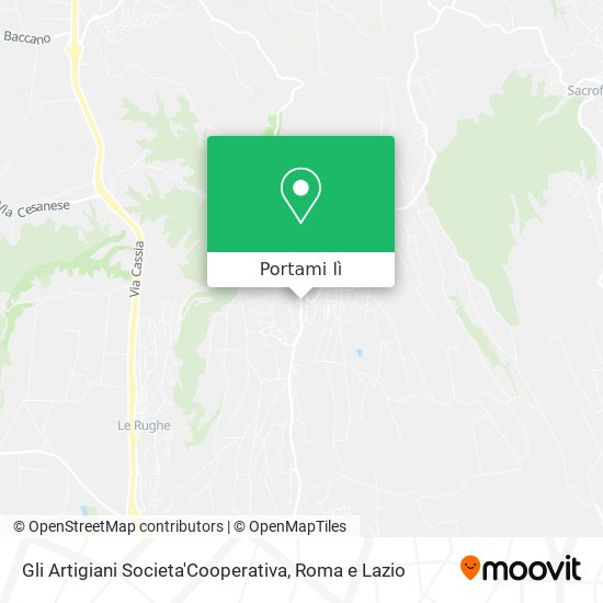 Mappa Gli Artigiani Societa'Cooperativa