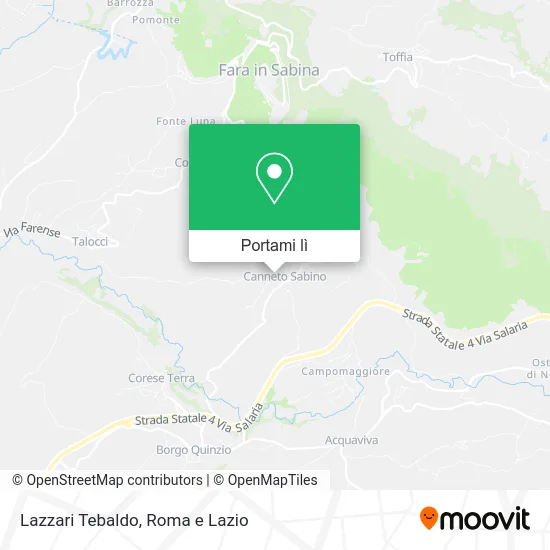 Mappa Lazzari Tebaldo