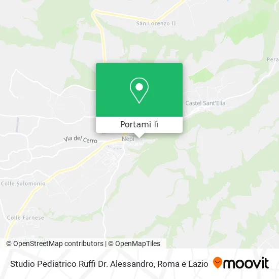 Mappa Studio Pediatrico Ruffi Dr. Alessandro