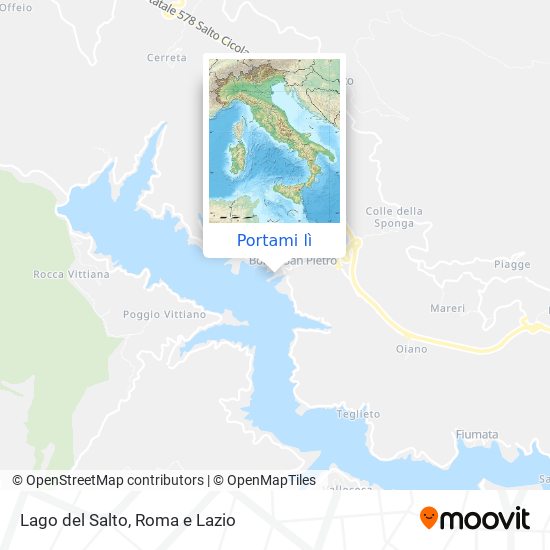 Mappa Lago del Salto