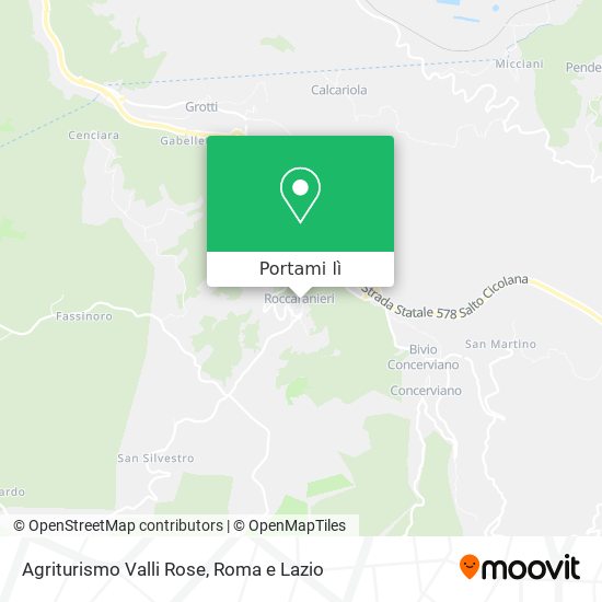 Mappa Agriturismo Valli Rose