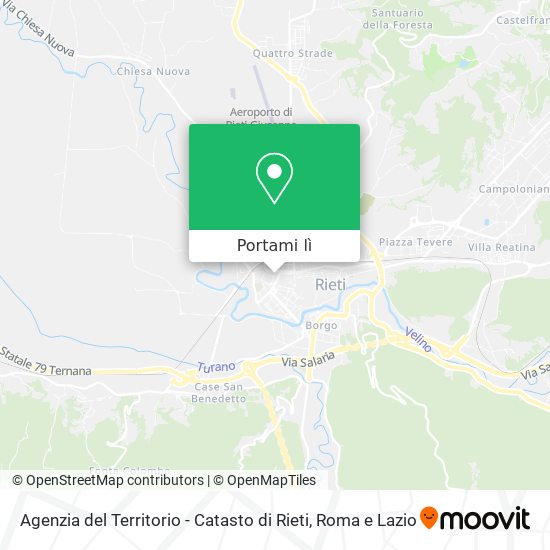 Mappa Agenzia del Territorio - Catasto di Rieti