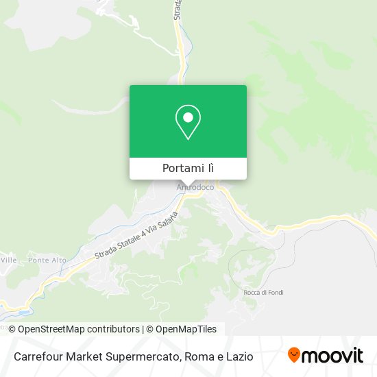Mappa Carrefour Market Supermercato