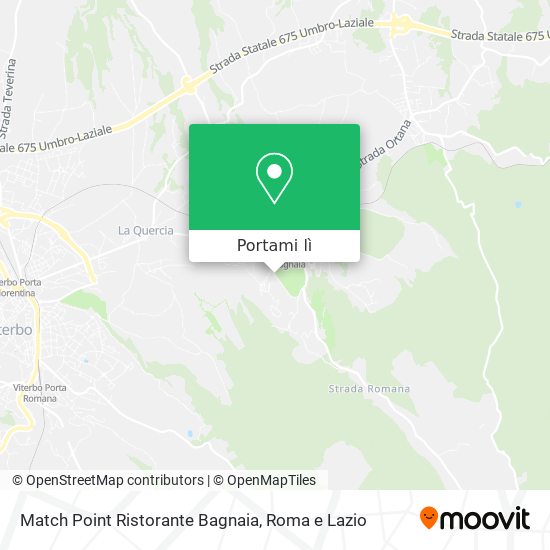 Mappa Match Point Ristorante Bagnaia