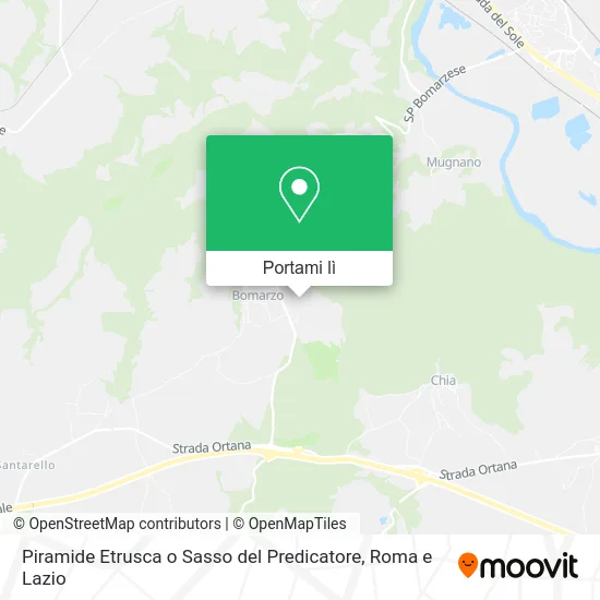 Mappa Piramide Etrusca o Sasso del Predicatore