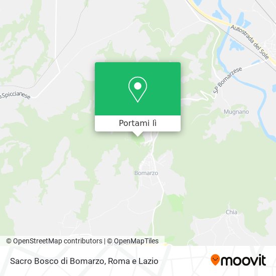 Mappa Sacro Bosco di Bomarzo