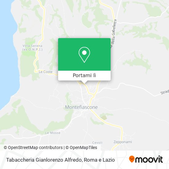 Mappa Tabaccheria Gianlorenzo Alfredo