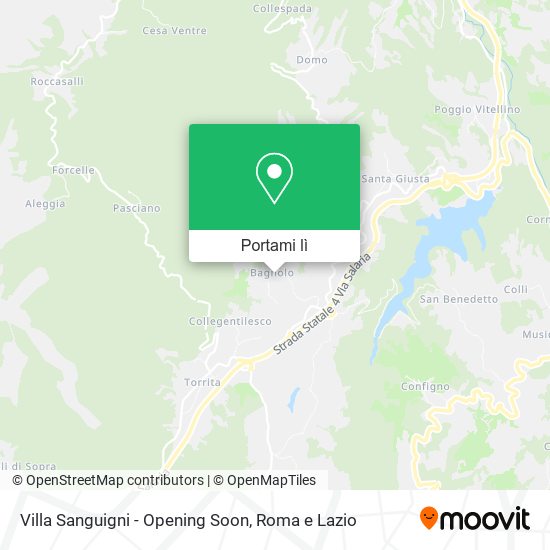 Mappa Villa Sanguigni - Opening Soon