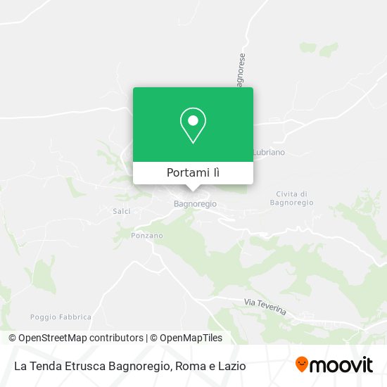 Mappa La Tenda Etrusca Bagnoregio