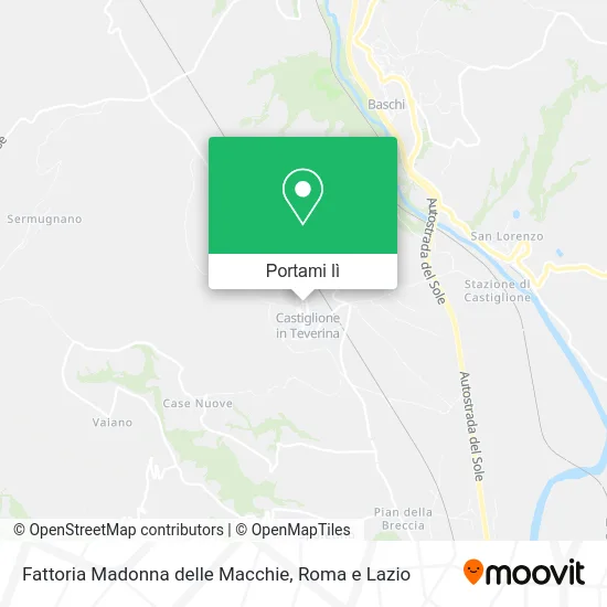 Mappa Fattoria Madonna delle Macchie