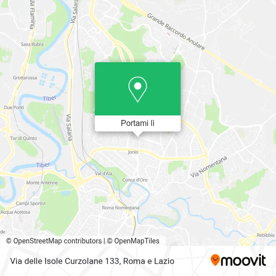Mappa Via delle Isole Curzolane 133
