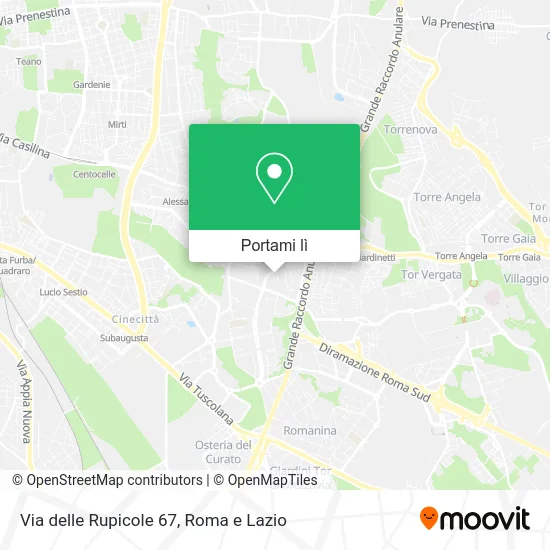 Mappa Via delle Rupicole 67