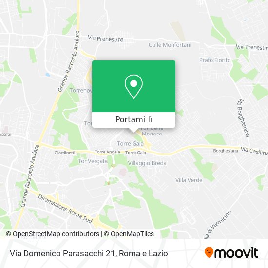 Mappa Via Domenico Parasacchi 21