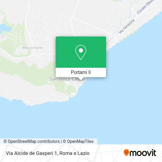 Mappa Via Alcide de Gasperi  1