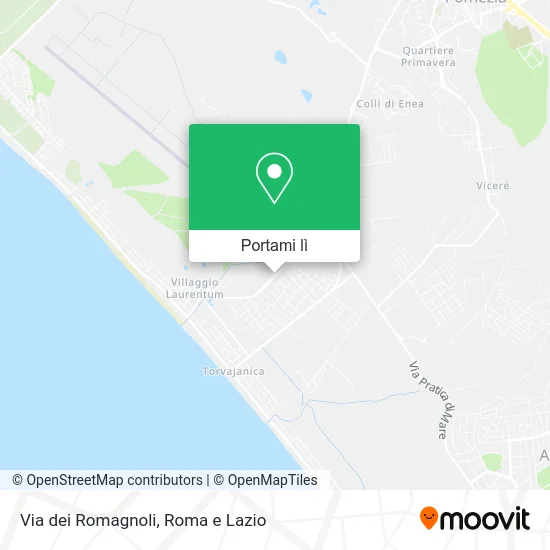 Mappa Via dei Romagnoli