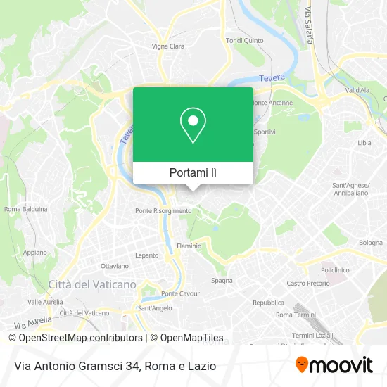 Mappa Via Antonio Gramsci 34