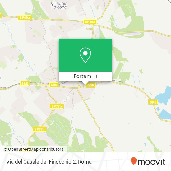 Mappa Via del Casale del Finocchio 2