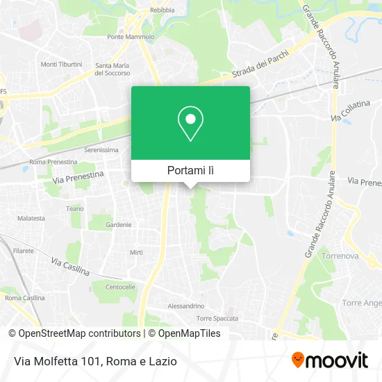 Mappa Via Molfetta 101