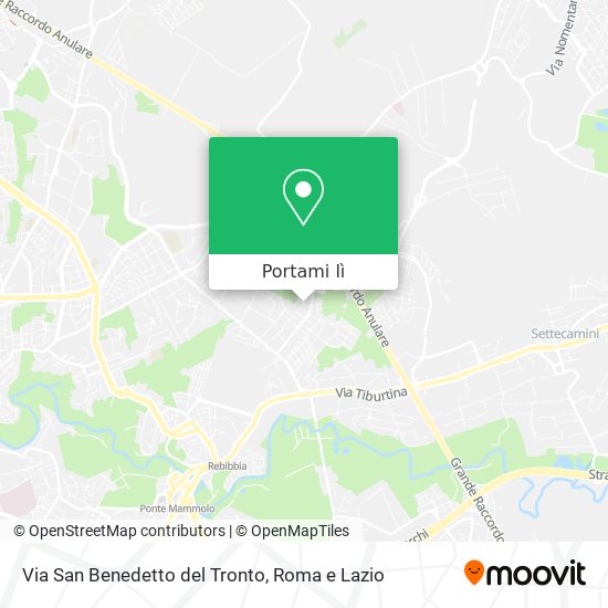 Mappa Via San Benedetto del Tronto