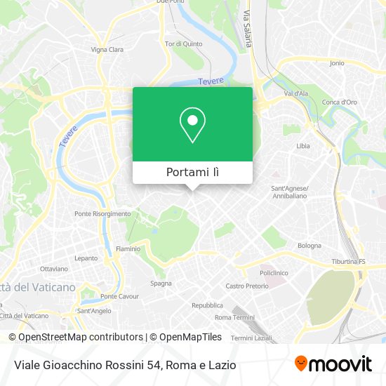 Mappa Viale Gioacchino Rossini  54