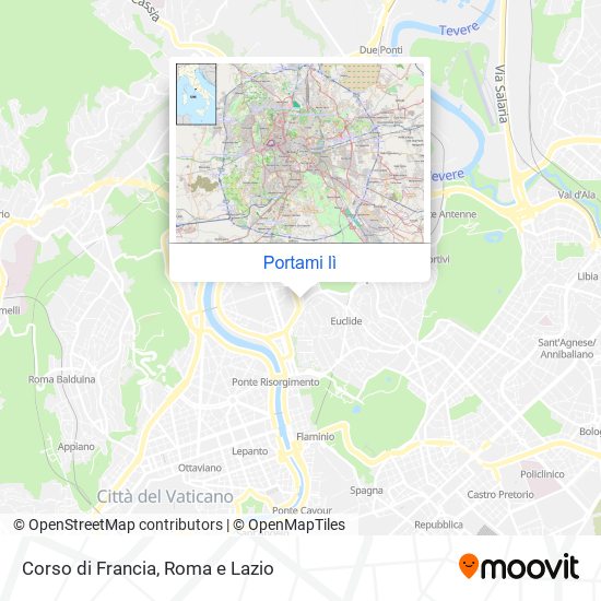 Mappa Corso di Francia