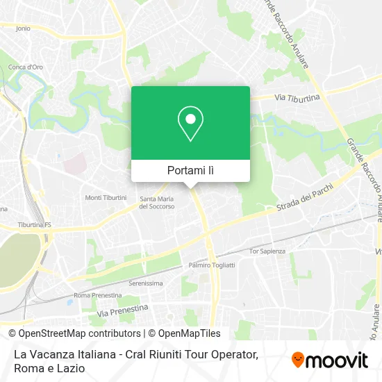 Mappa La Vacanza Italiana - Cral Riuniti Tour Operator