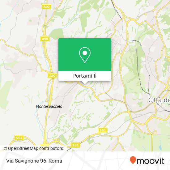 Mappa Via Savignone 96