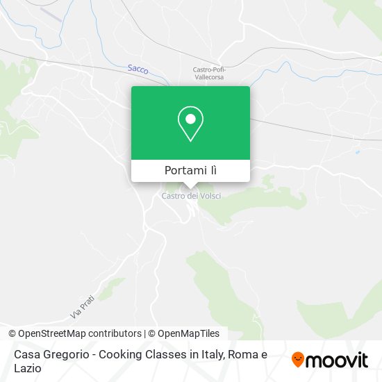 Mappa Casa Gregorio - Cooking Classes in Italy