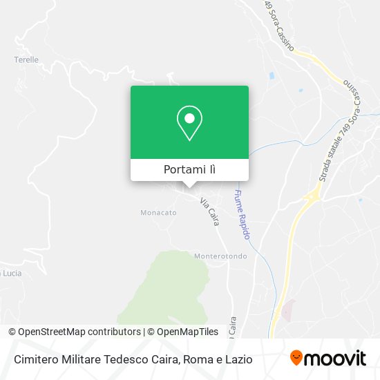 Mappa Cimitero Militare Tedesco Caira