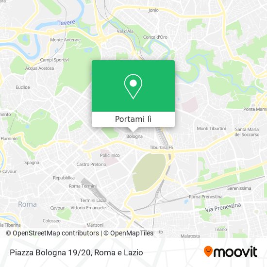 Mappa Piazza Bologna 19/20