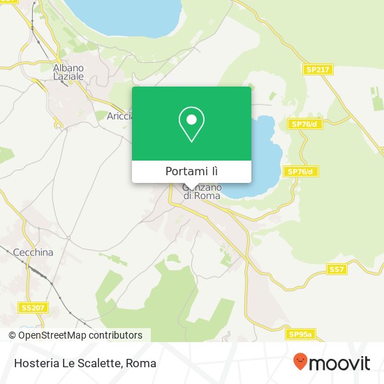 Mappa Hosteria Le Scalette