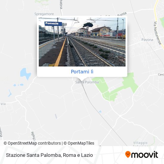 Mappa Stazione Santa Palomba