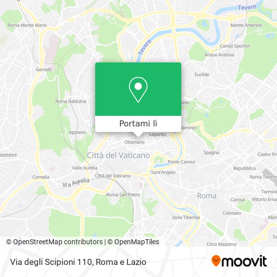 Mappa Via degli Scipioni 110