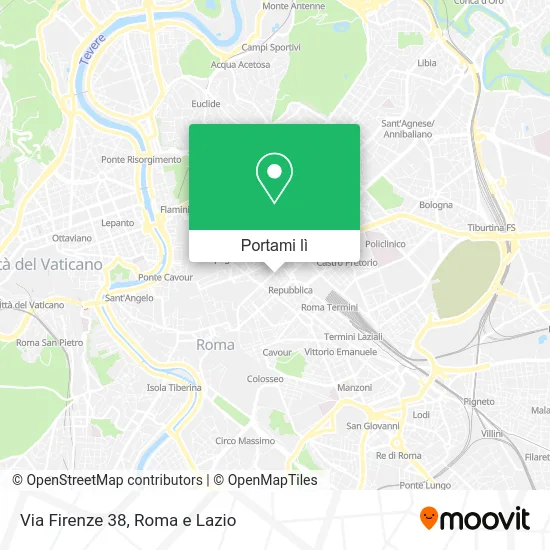 Mappa Via Firenze 38