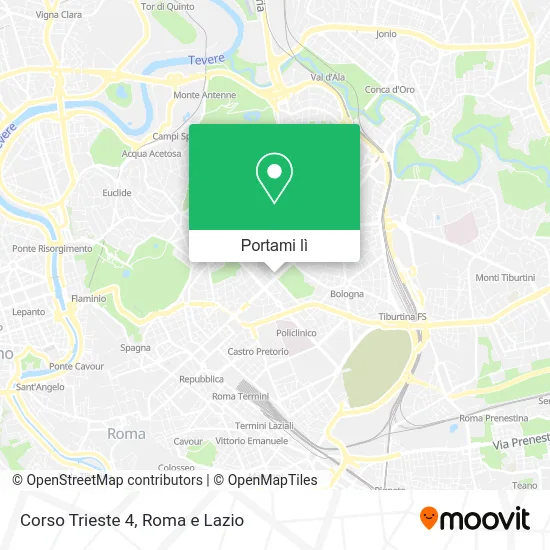 Mappa Corso Trieste 4