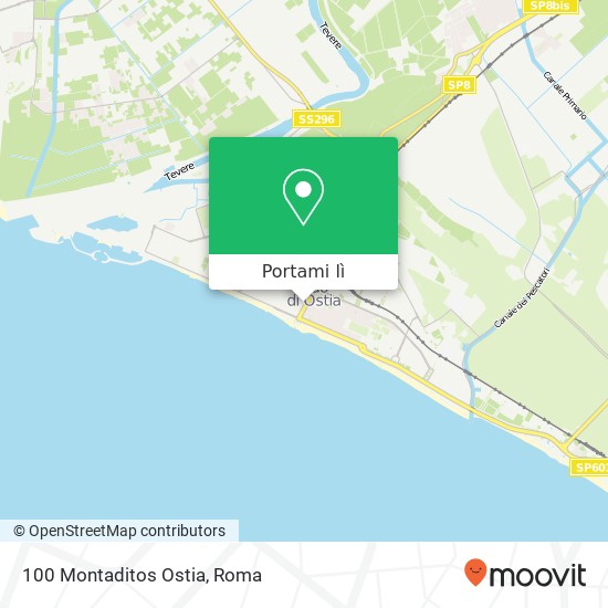 Mappa 100 Montaditos Ostia