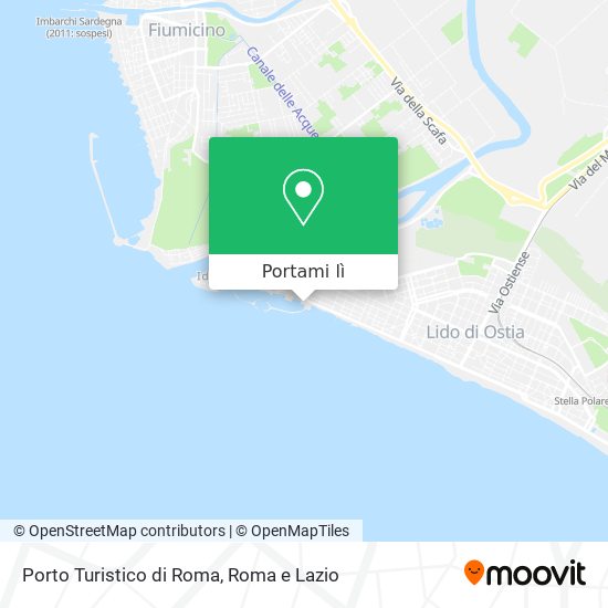 Mappa Porto Turistico di Roma